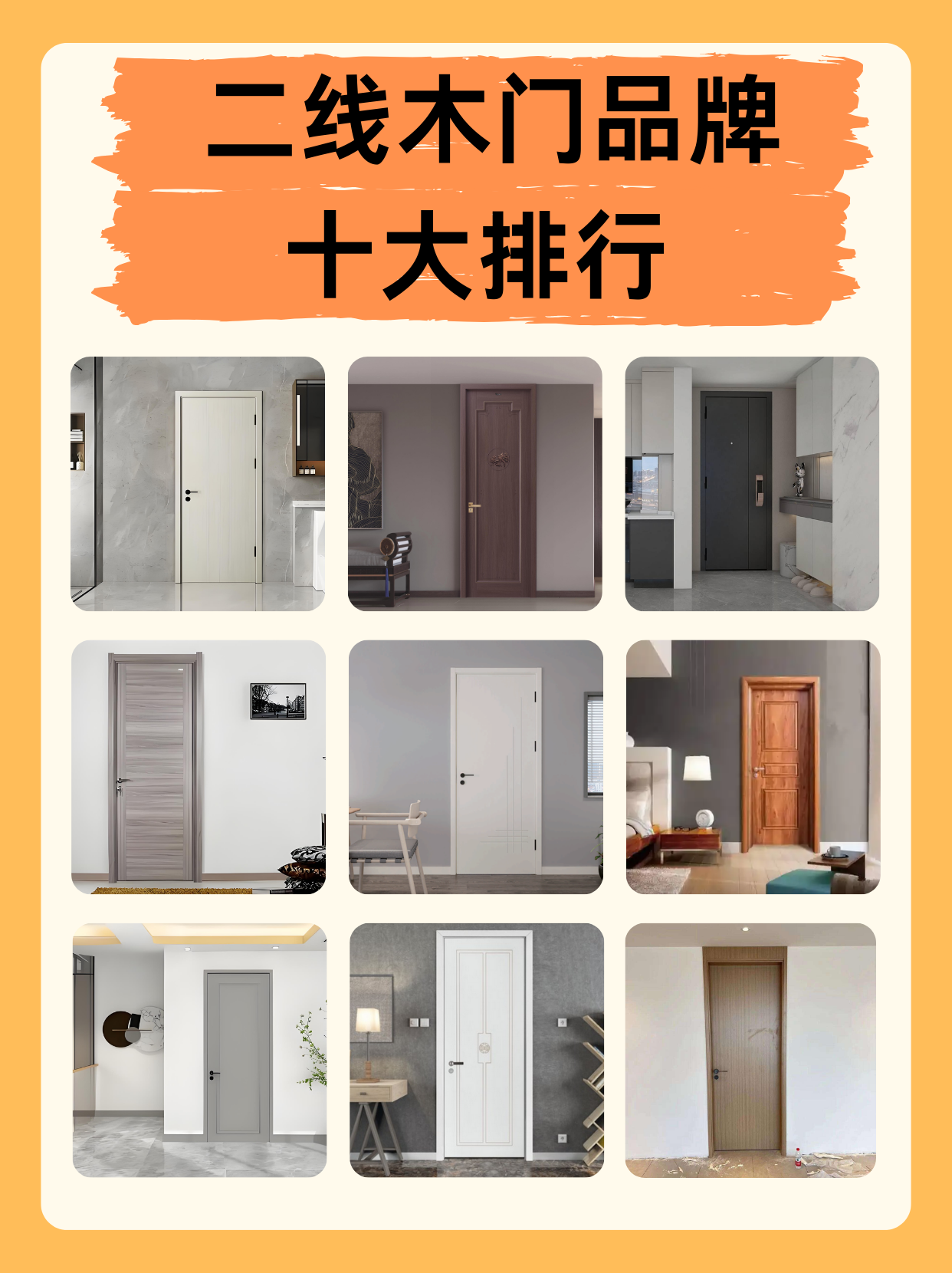 中國(guó)木門(mén)十大品牌的總排名啊尚佰木門(mén)排第幾