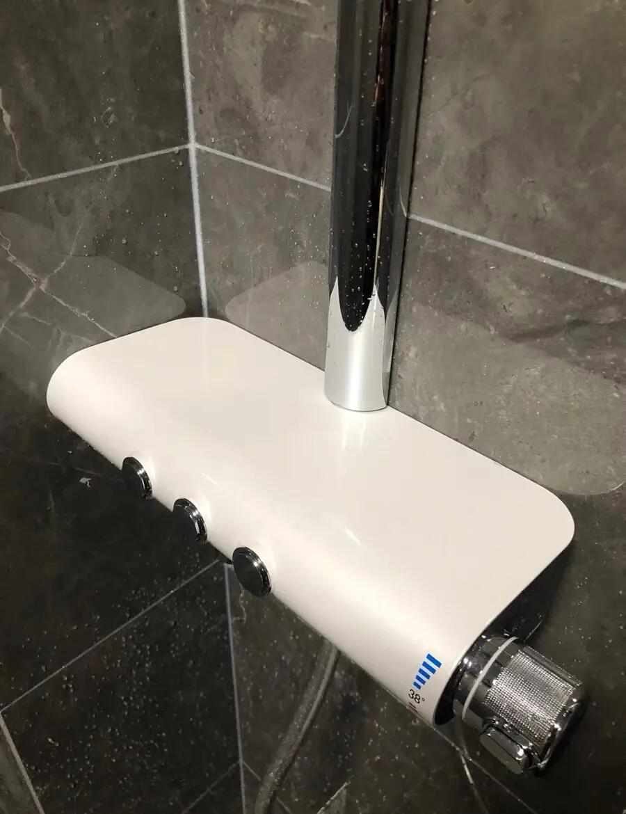 誰(shuí)知道熱水器花灑里一顆顆白色的小球是什么