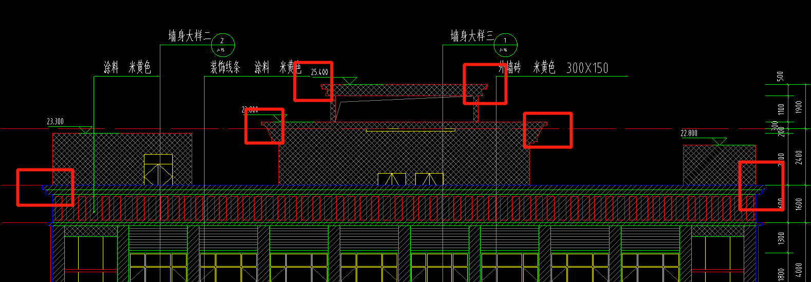 建筑圖紙中檐高在哪里有標(biāo)注,具體指哪個(gè)高度