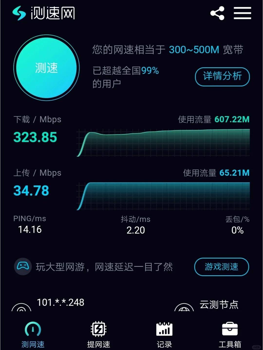 電腦電信60M的寬帶網(wǎng)的下載速度是多少兆?