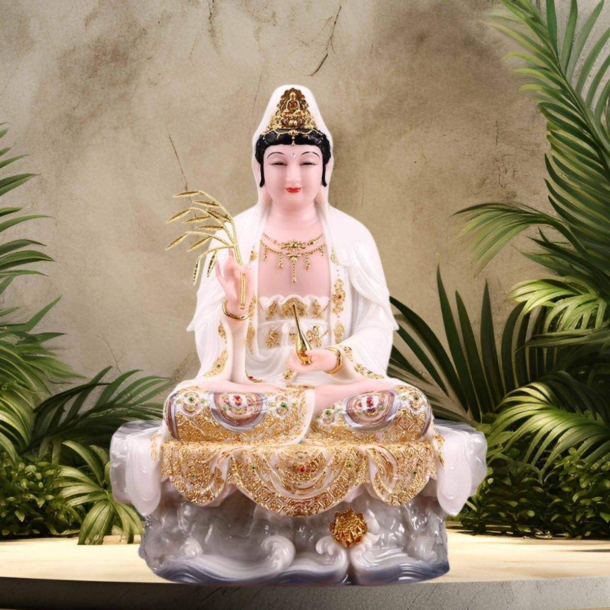 觀音老母神像觀世音菩薩化身之一新品雕像南海觀世音老母神像