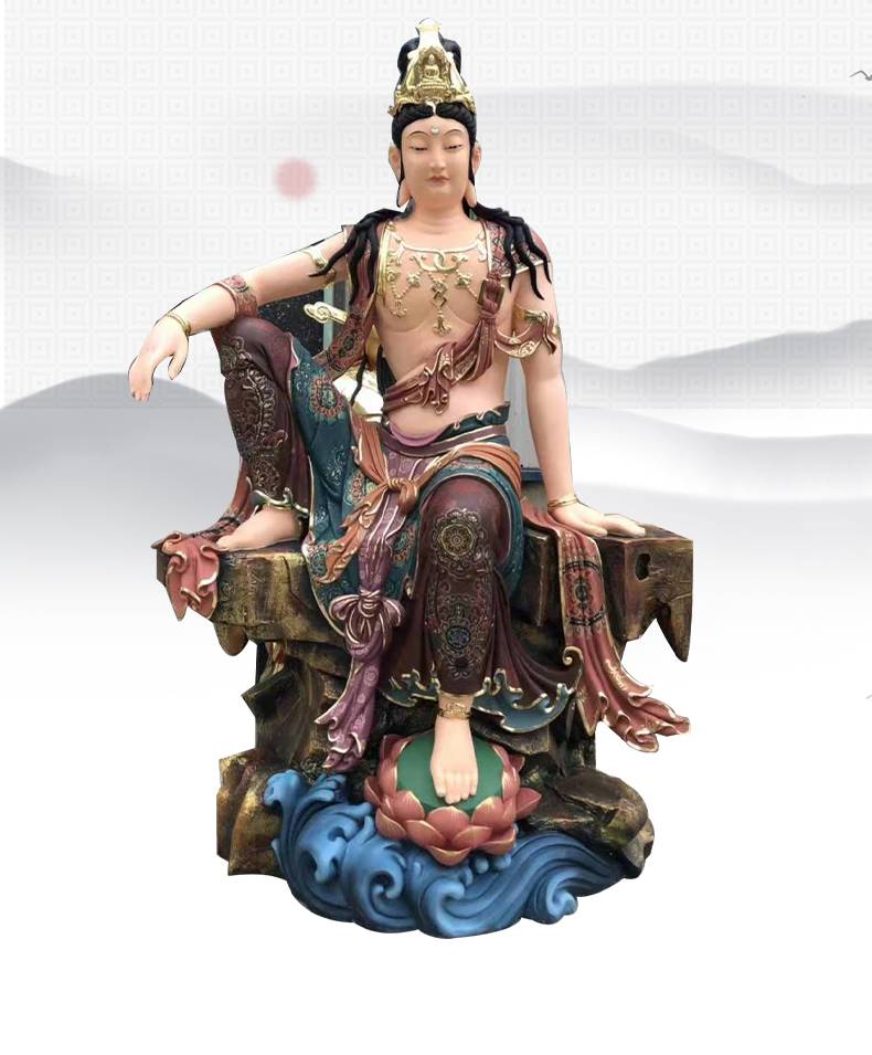 彩繪十二圓覺菩薩佛像佛祖十二大弟子神像普賢普眼神像