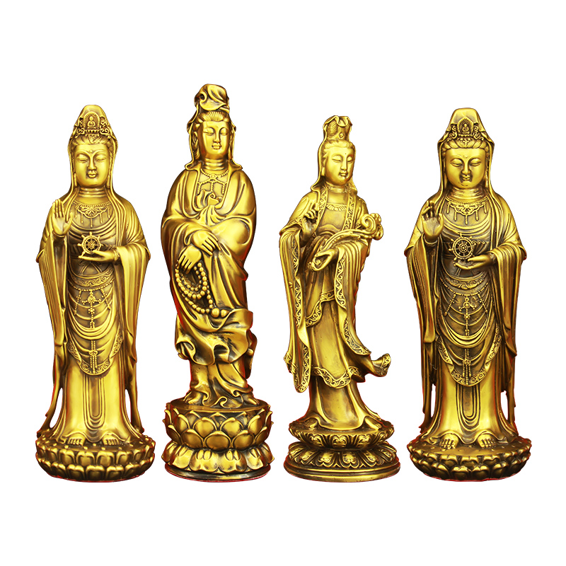 觀音三姐妹佛像佛教三大菩薩佛像寺廟供奉雕像文殊普賢佛像