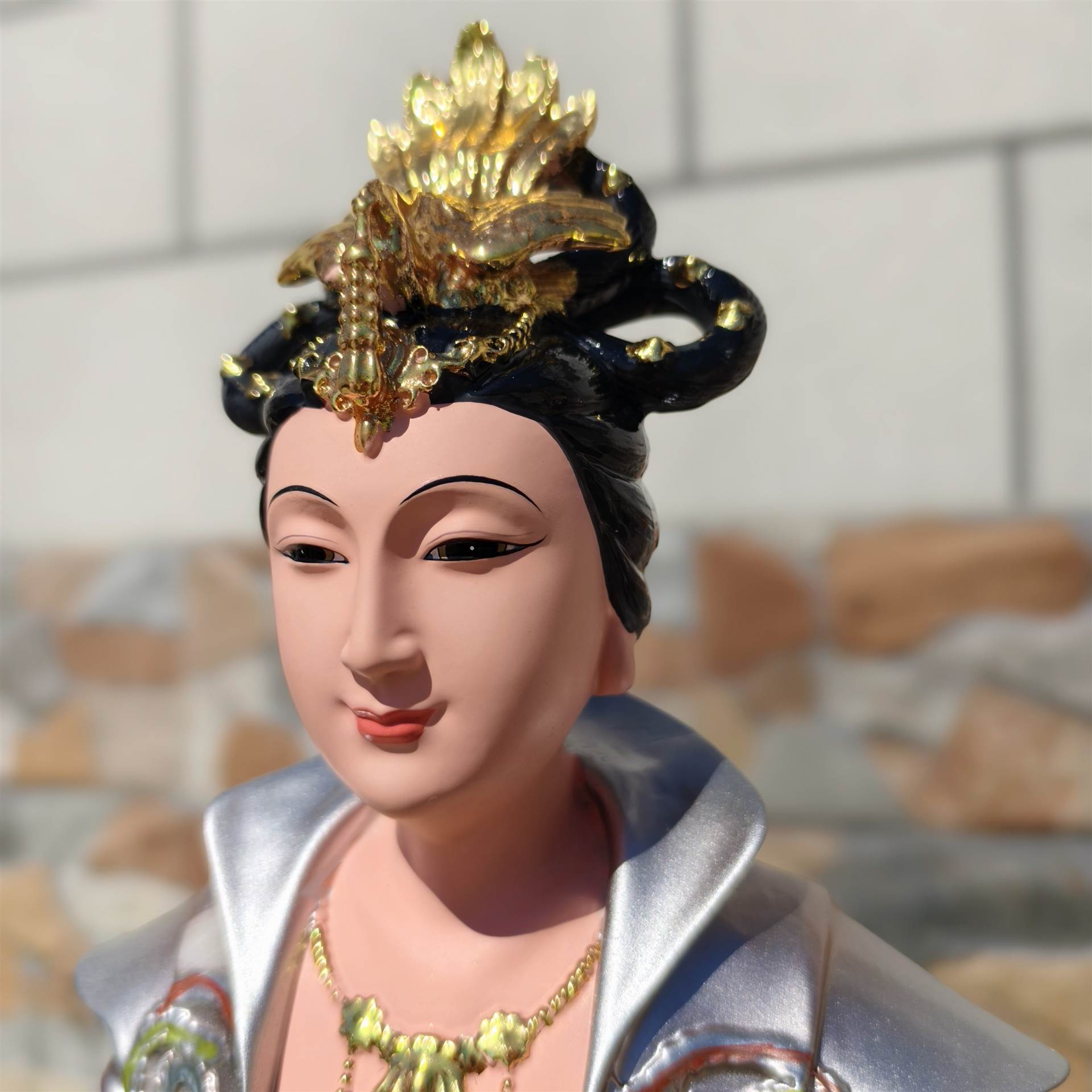 天母地母人母神像寺廟雕像皇母娘娘神像九龍圣母像