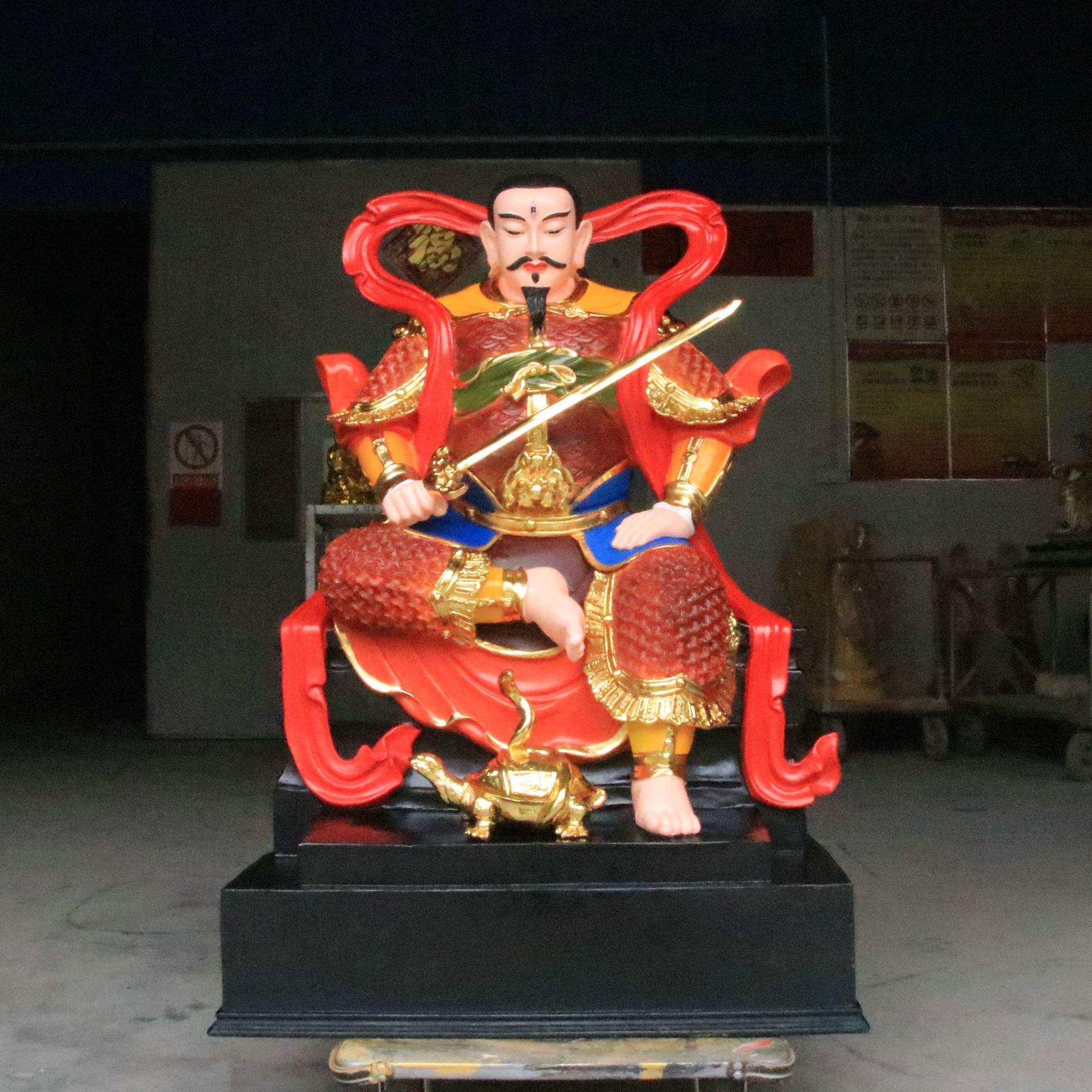 玄天上帝神像又稱玄武真武雕像民間俗稱真武大帝神像祖師爺神像