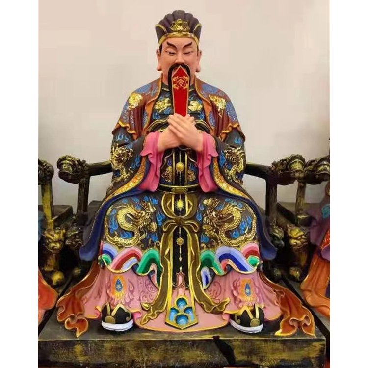 十殿閻王神像圖片地府人物塑像大全十殿閻王之首閻羅王神像
