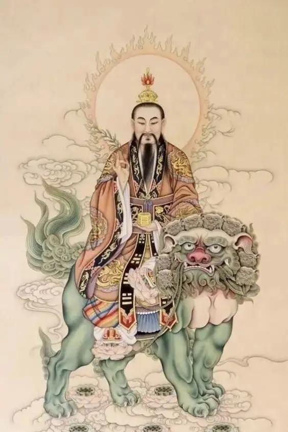 東極清華大帝太乙救苦天尊太乙真人生漆脫胎極彩神像雕刻
