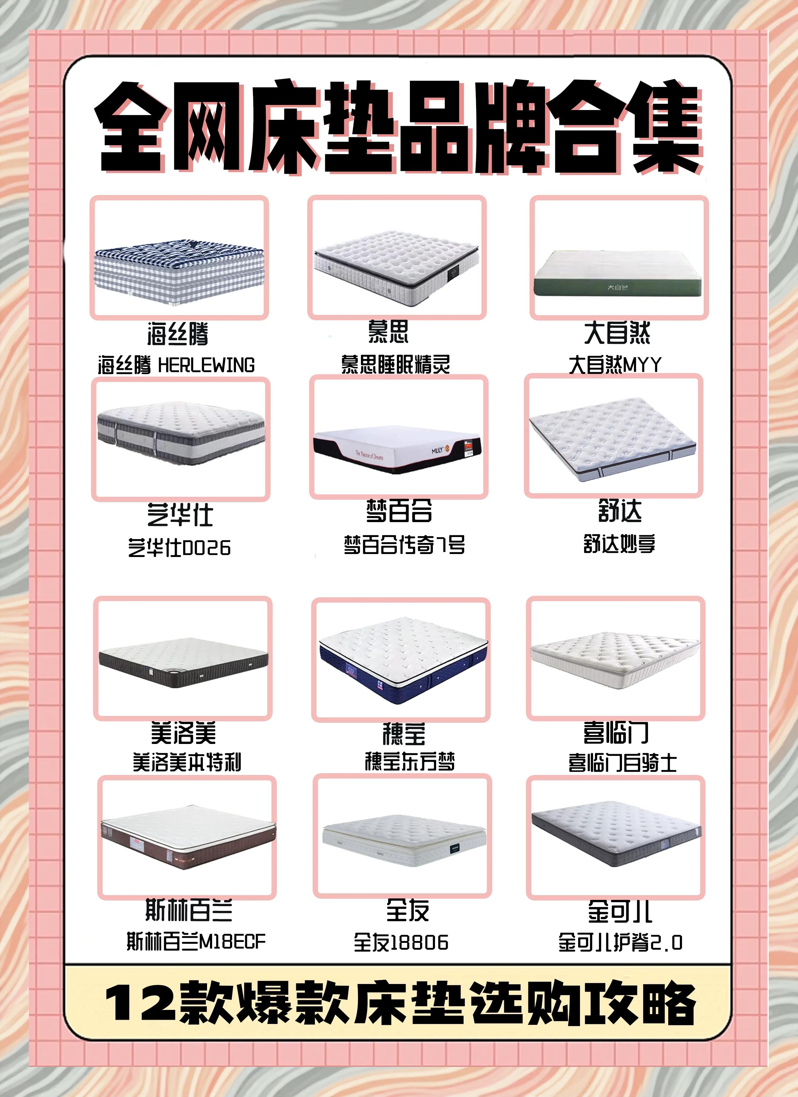 中國(guó)床墊十大品牌排名床墊什么樣的好_選產(chǎn)品