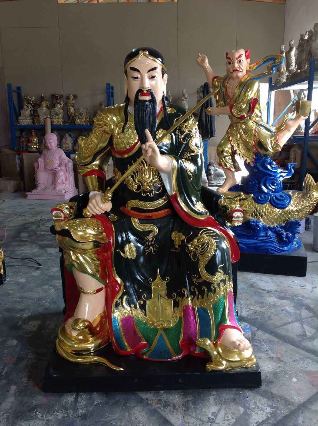 無(wú)量祖師神像真武大帝披發(fā)祖師神像河南福到家雕塑