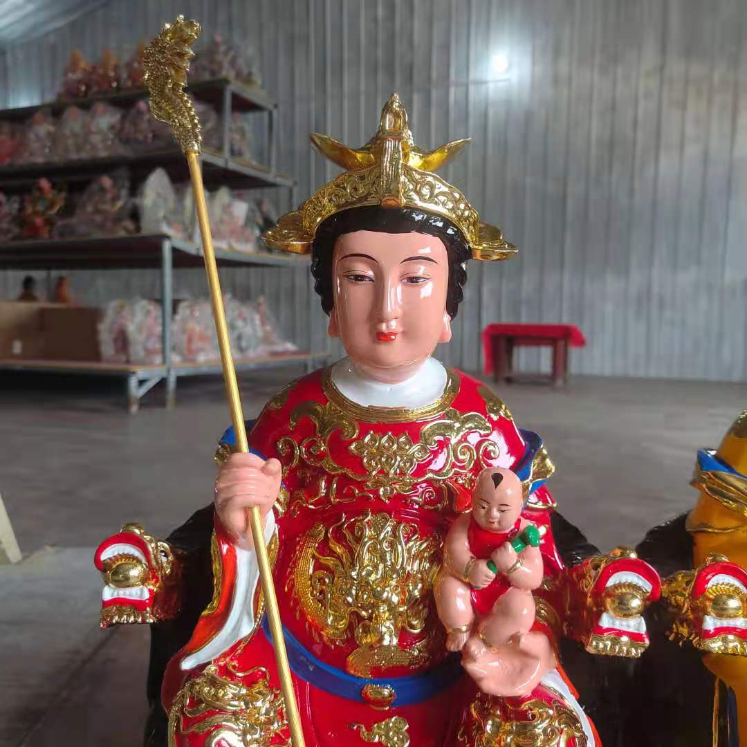 碧霞元君十二老母朝無生三姐妹神像道教三霄圣母神像視頻