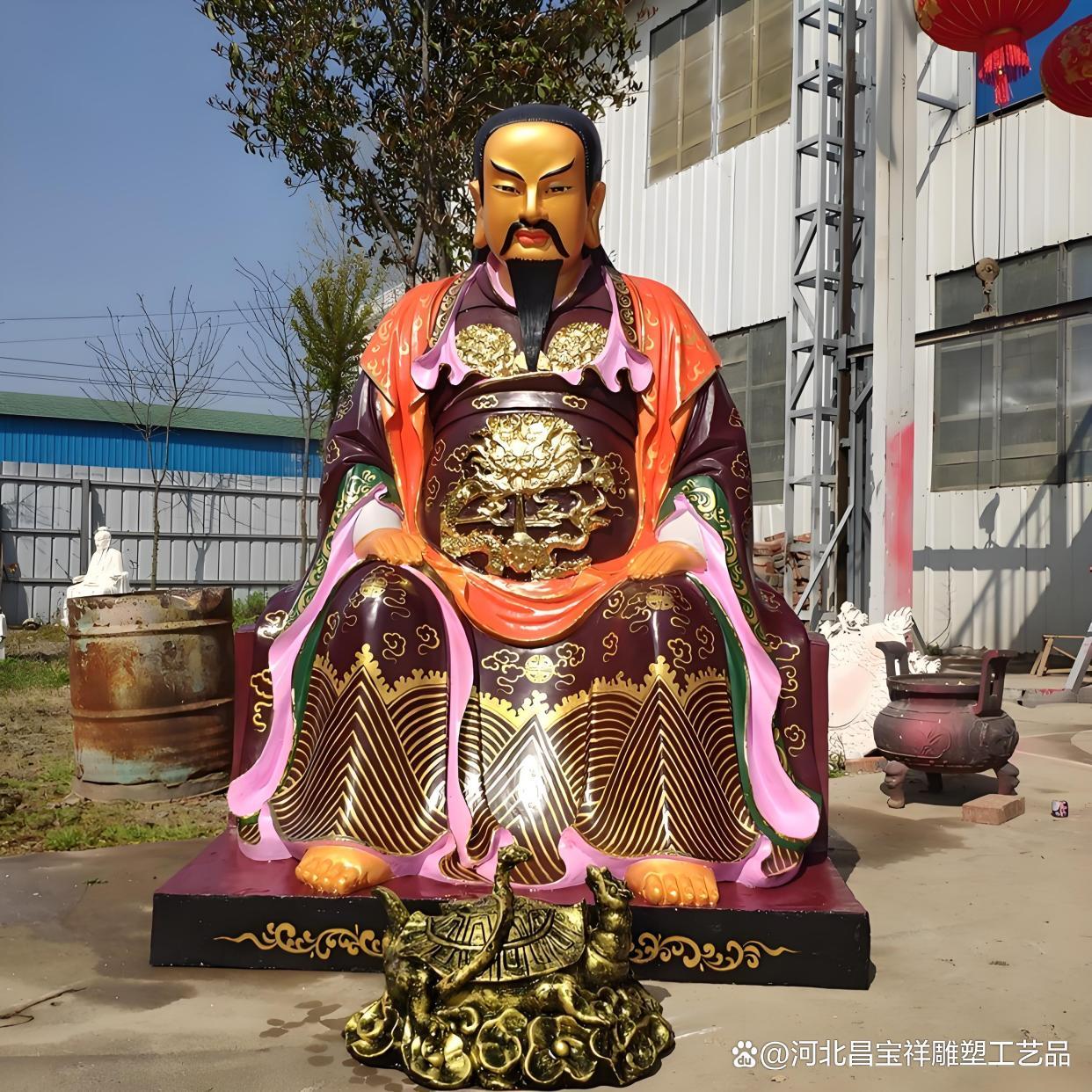 真武大帝神像祖師廟供奉無(wú)量祖師神像真武祖師神像雕像