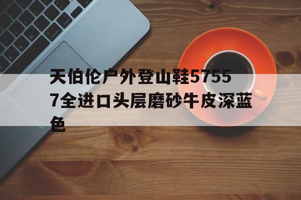天伯倫戶外登山鞋57557全進(jìn)口頭層磨砂牛皮深藍(lán)色